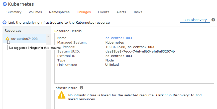 Kubernetes not linked to underlying infrastructure